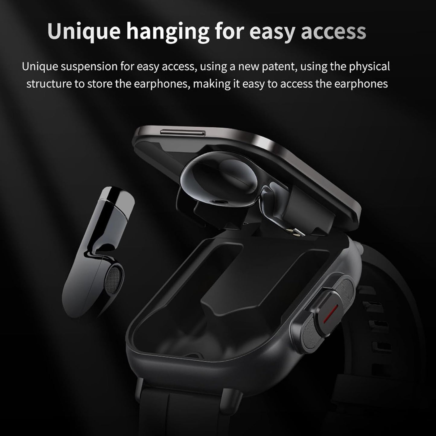 Genze D8 Pro Smartwatch with Earbuds | Bluetooth Call & Fitness Tracker