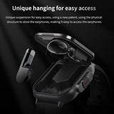 Genze D8 Pro Smartwatch with Earbuds | Bluetooth Call & Fitness Tracker