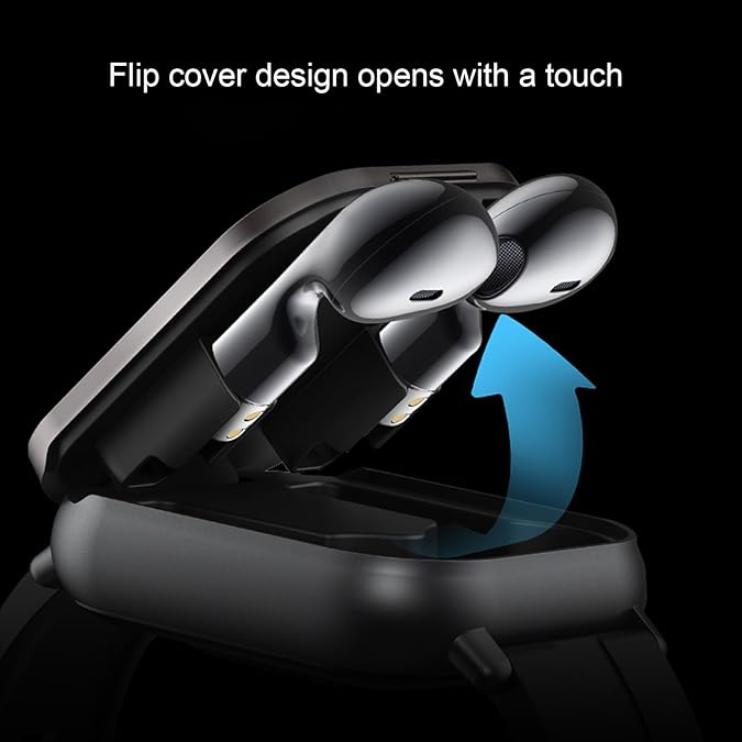 Genze D8 Pro Smartwatch with Earbuds | Bluetooth Call & Fitness Tracker