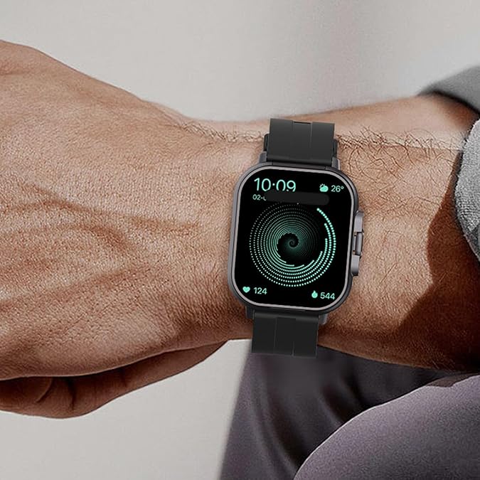 Genze D8 Pro Smartwatch with Earbuds | Bluetooth Call & Fitness Tracker