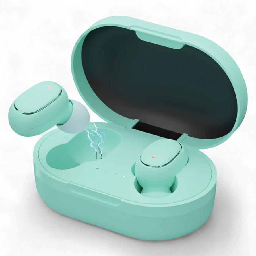 A6s TWS Wireless Bluetooth Earbuds with Charging Case (Hi-Fi Sound, Touch Control, Stereo Bass)