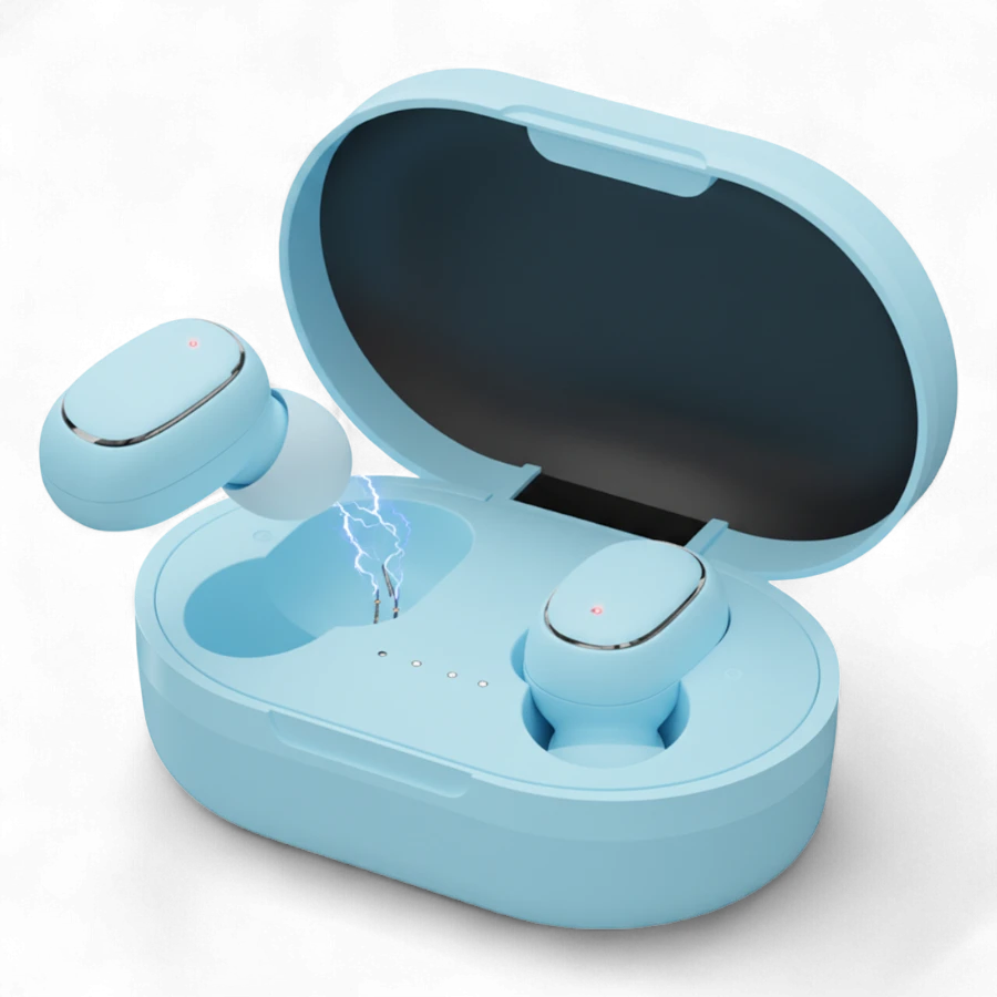 A6s TWS Wireless Bluetooth Earbuds with Charging Case (Hi-Fi Sound, Touch Control, Stereo Bass)