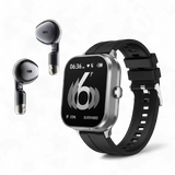Genze D8 Pro Smartwatch with Earbuds | Bluetooth Call & Fitness Tracker