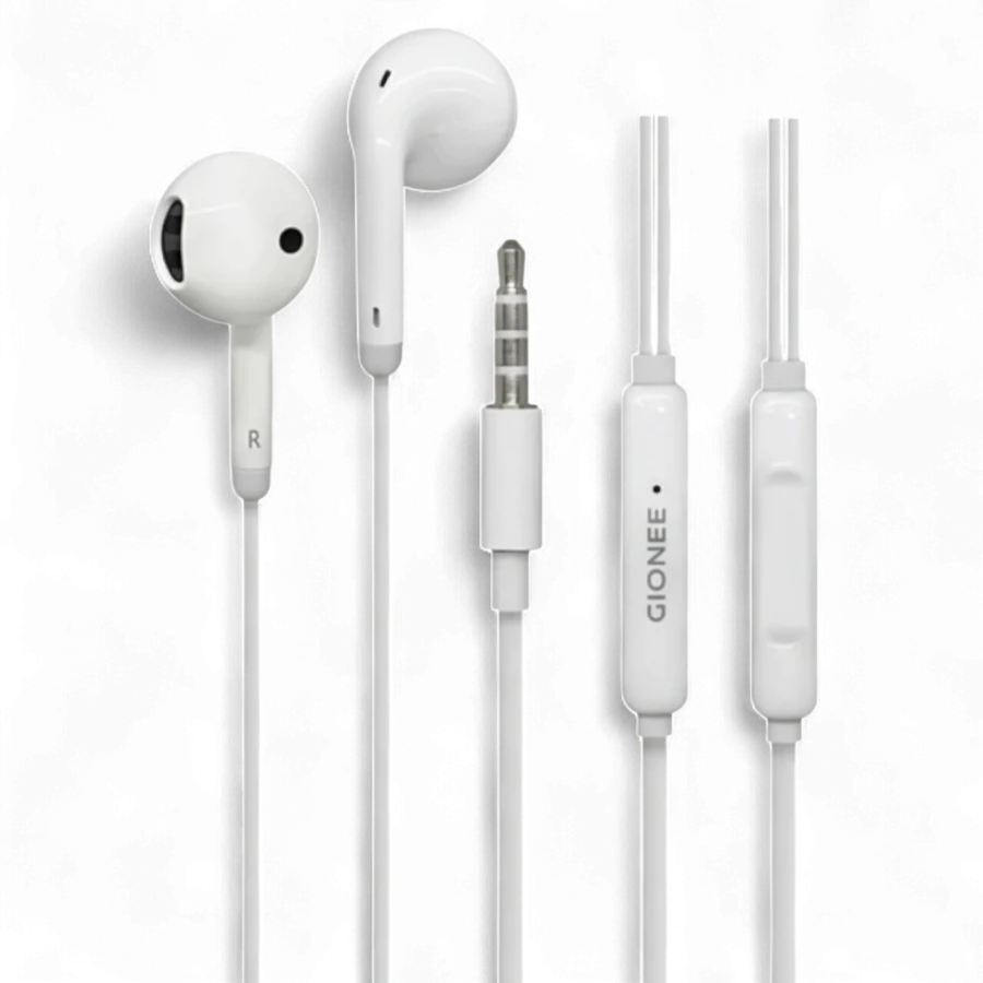 GIONEE Original Style Wired Earphones – 3.5mm / USB Type-C audio jack Universal Hands-Free Headset with Mic & Volume Control