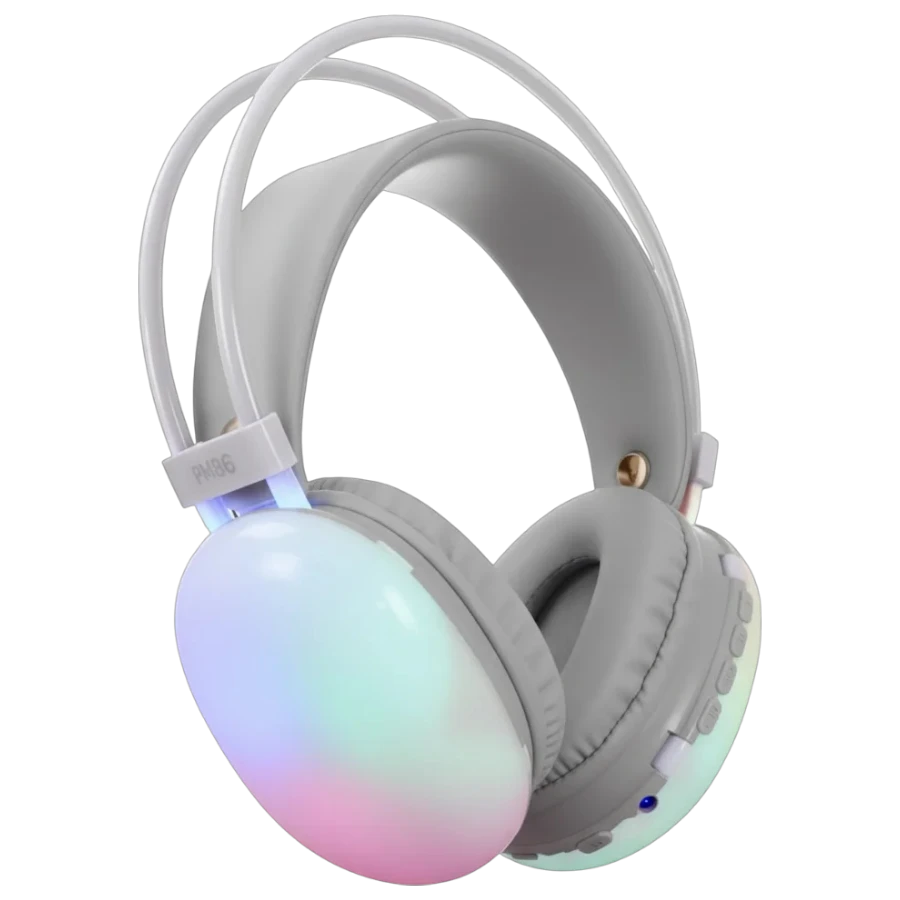 Wireless RGB LED Light Headphones | Noise Cancelling | Bluetooth v5.3