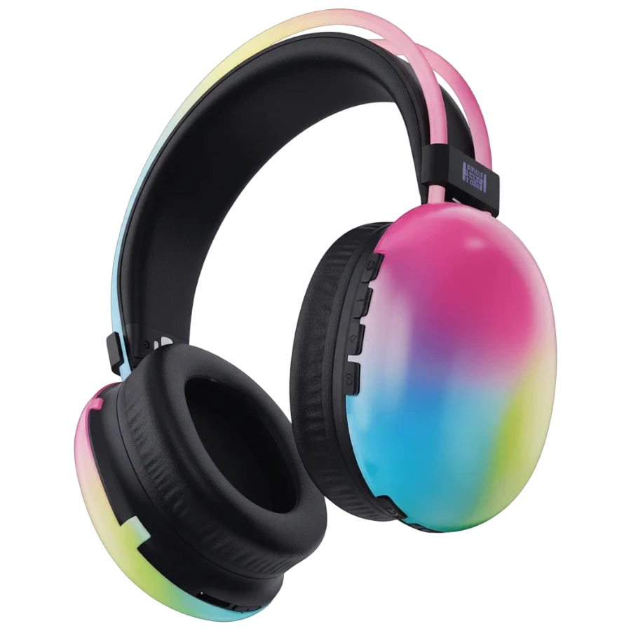 Wireless RGB LED Light Headphones | Noise Cancelling | Bluetooth v5.3