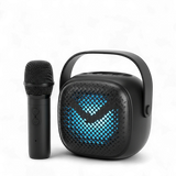 GreatNice GTS-1941 Portable Bluetooth Speaker with Wireless Microphone, FM Radio & LED Lights (3-Inch)