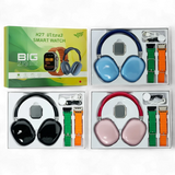 H27 Ultra 3 Smart Watch & Wireless Headphone Tech Bundle with 2.19" BIG Infinity Display