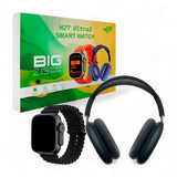 H27 Ultra 3 Smart Watch & Wireless Headphone Tech Bundle with 2.19" BIG Infinity Display