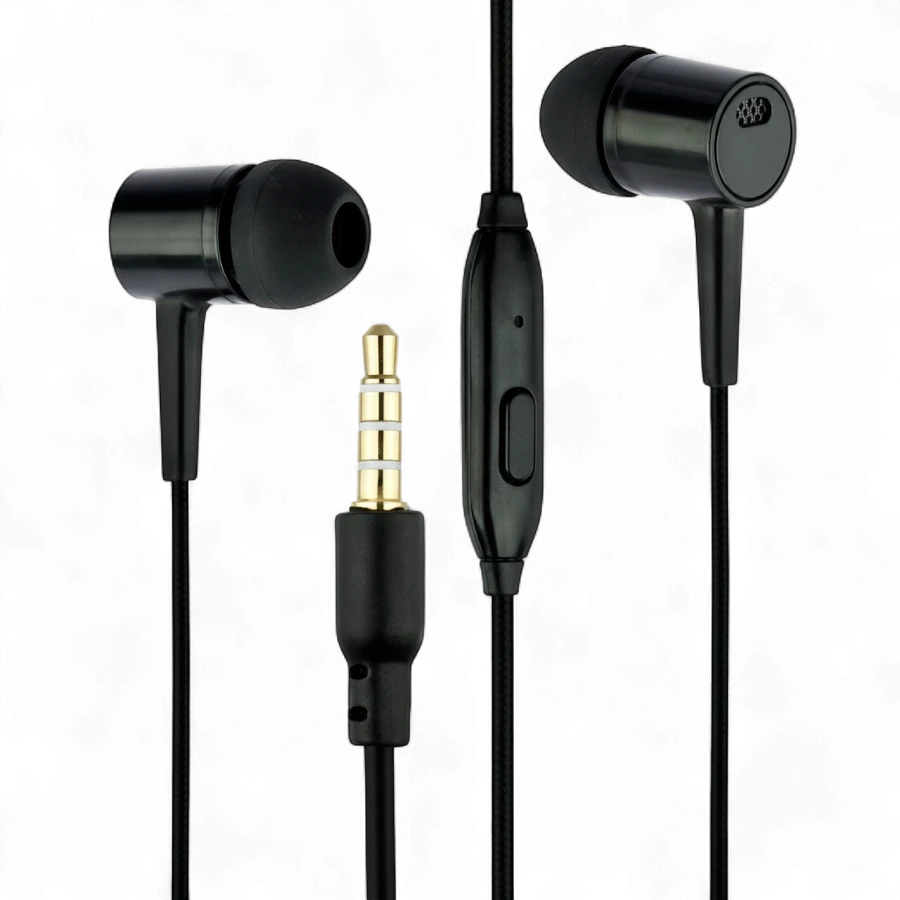J.cell Universal Wired Earphones with Microphone Buy1 + Get1– 3.5mm Jack Hands-Free Headset