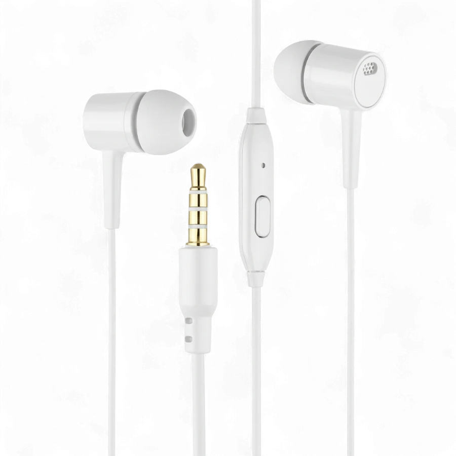 J.cell Universal Wired Earphones with Microphone Buy1 + Get1– 3.5mm Jack Hands-Free Headset