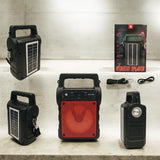 KBroad KTS-1706 Portable Solar Charging Wireless Speaker with FM Radio, Flashlight & 4-Inch Driver