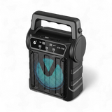 KBroad KTS-1706 Portable Solar Charging Wireless Speaker with FM Radio, Flashlight & 4-Inch Driver