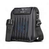 KBroad KTS-1916 Portable Party Speaker with Wireless Mic, RGB LED Lights & Bluetooth (4-Inch)