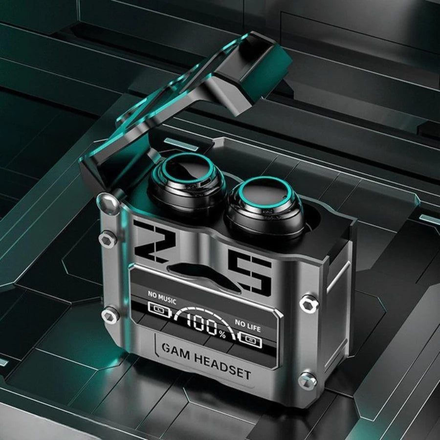 M25 TWS Wireless Bluetooth Headset — HiFi Stereo Gaming Earbuds with LED Power Display