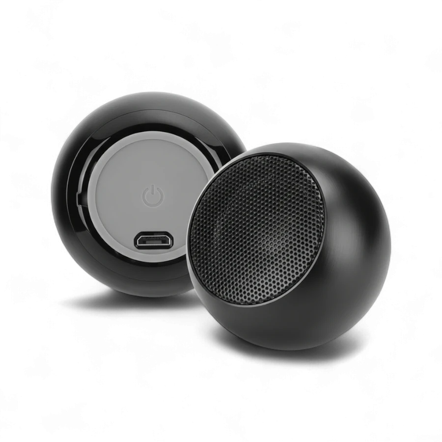 Mini Metal TWS Wireless Speaker - Portable Bluetooth Stereo with Hands-Free Calling
