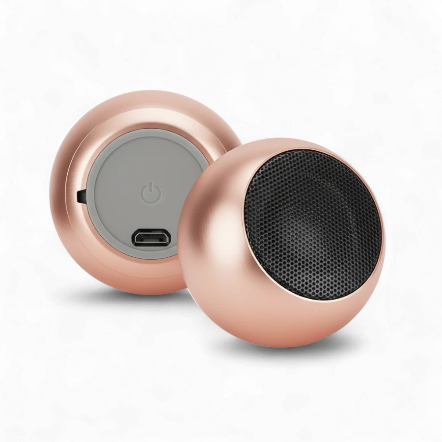 Mini Metal TWS Wireless Speaker - Portable Bluetooth Stereo with Hands-Free Calling