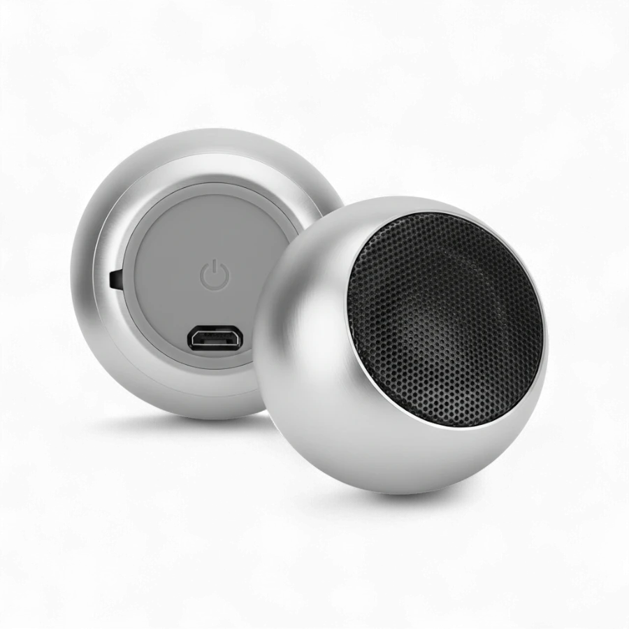 Mini Metal TWS Wireless Speaker - Portable Bluetooth Stereo with Hands-Free Calling