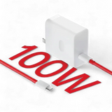 OnePlus Original 100W SuperVOOC Dual Port Charger Kit (USB-A & USB-C) - Warp Speed Fast Charging Power Adapter & Cable