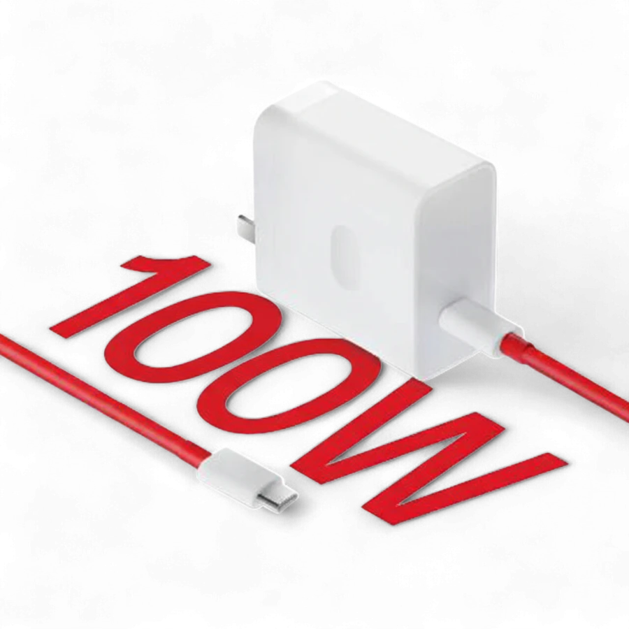 OnePlus Original 100W SuperVOOC Dual Port Charger Kit (USB-A & USB-C) - Warp Speed Fast Charging Power Adapter & Cable