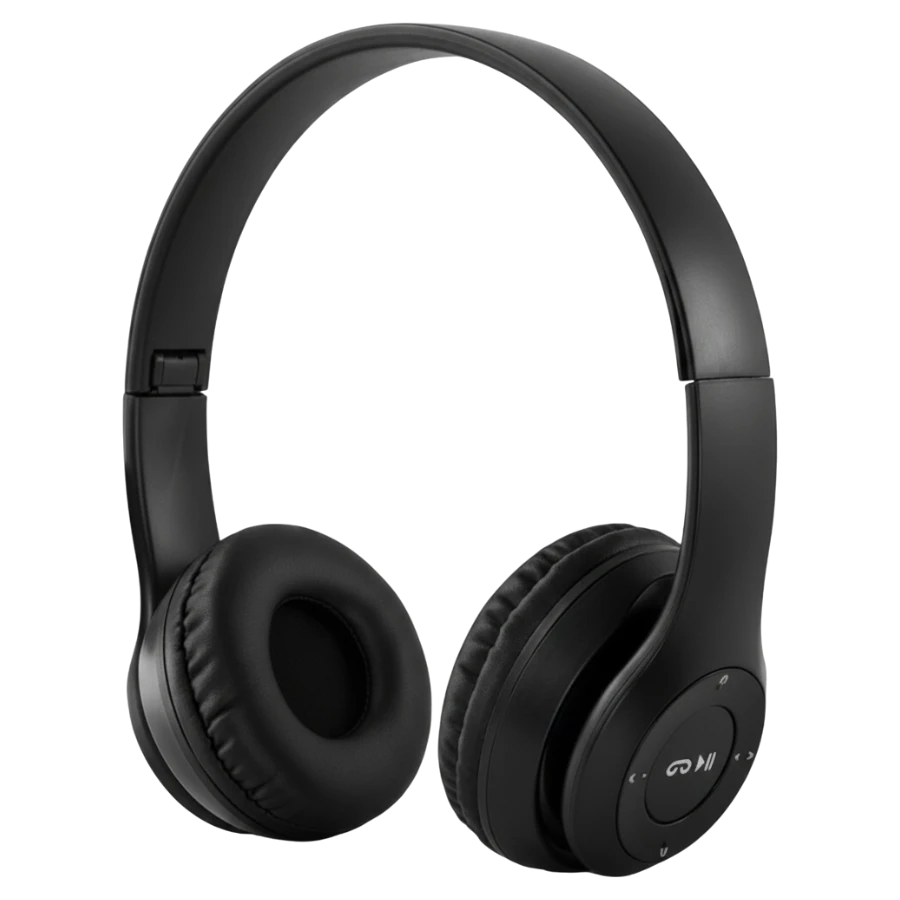 P47 Wireless Bluetooth Headphones with Mic (4.2+EDR, Foldable, Stereo Sound)