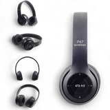 P47 Wireless Bluetooth Headphones with Mic (4.2+EDR, Foldable, Stereo Sound)