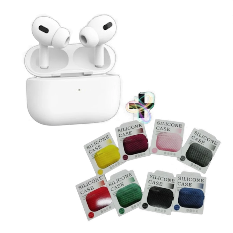 Premium Wireless Earbuds with iOS Pop-Up Feature + FREE Custom Color Silicone Protective Case
