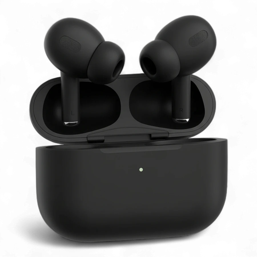 Premium Black Wireless Earbuds | Deep Bass Sound + FREE Custom Color Protective Silicone Case