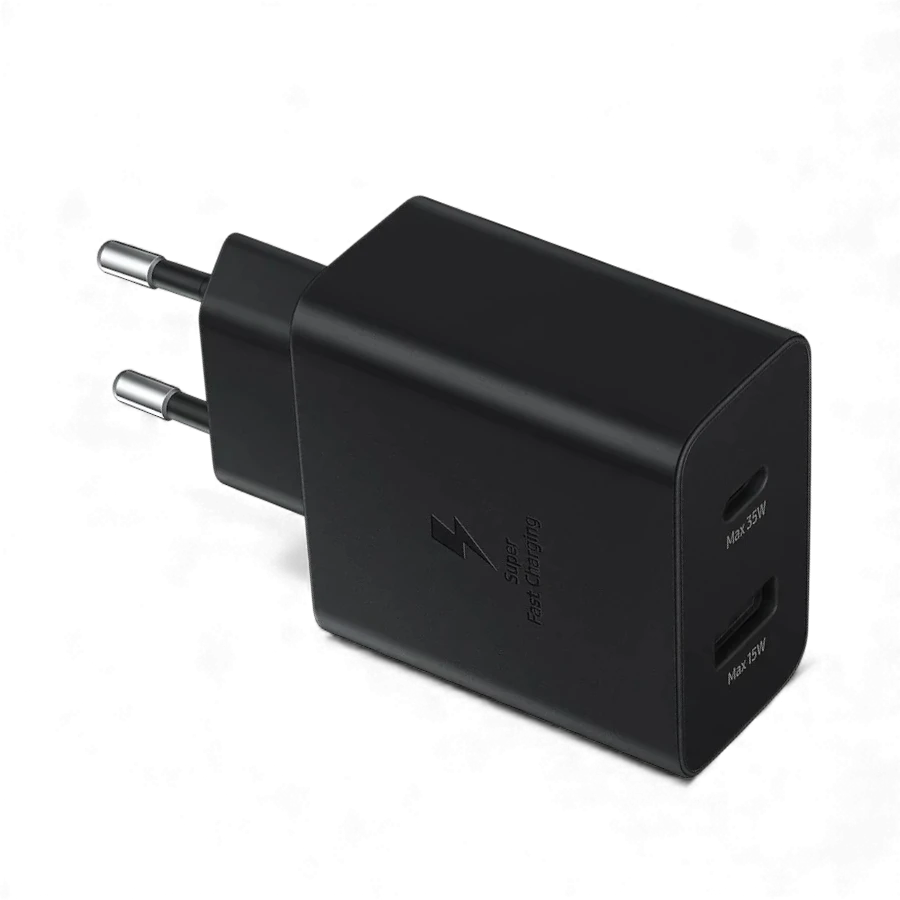 Samsung 35W PD Adapter Duo | Dual Port (USB-C & USB-A) Super Fast Wall Charger