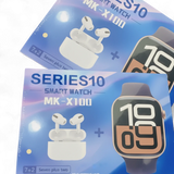 Series 10 MK-X100 Smart Watch & Wireless Earbuds Bundle with 7+ Premium Straps - The Ultimate 7-in-1 Kit