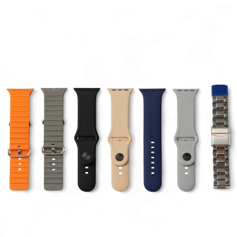 Series 10 MK-X30 Smart Watch (7+1 Bundle) with 7 Interchangeable Straps & Wireless Charger