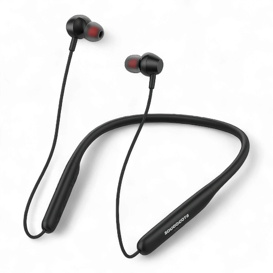 Soundcore by Anker Deep Bass Wireless Neckband Earphones | Bluetooth 5.3 | 60 Hours Playtime
