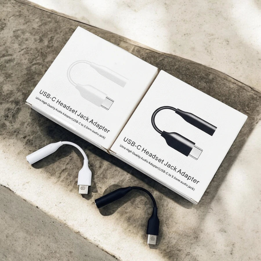 Type C to 3.5mm Headset Jack Adapter – Ultra High Quality USB-C Audio Connector