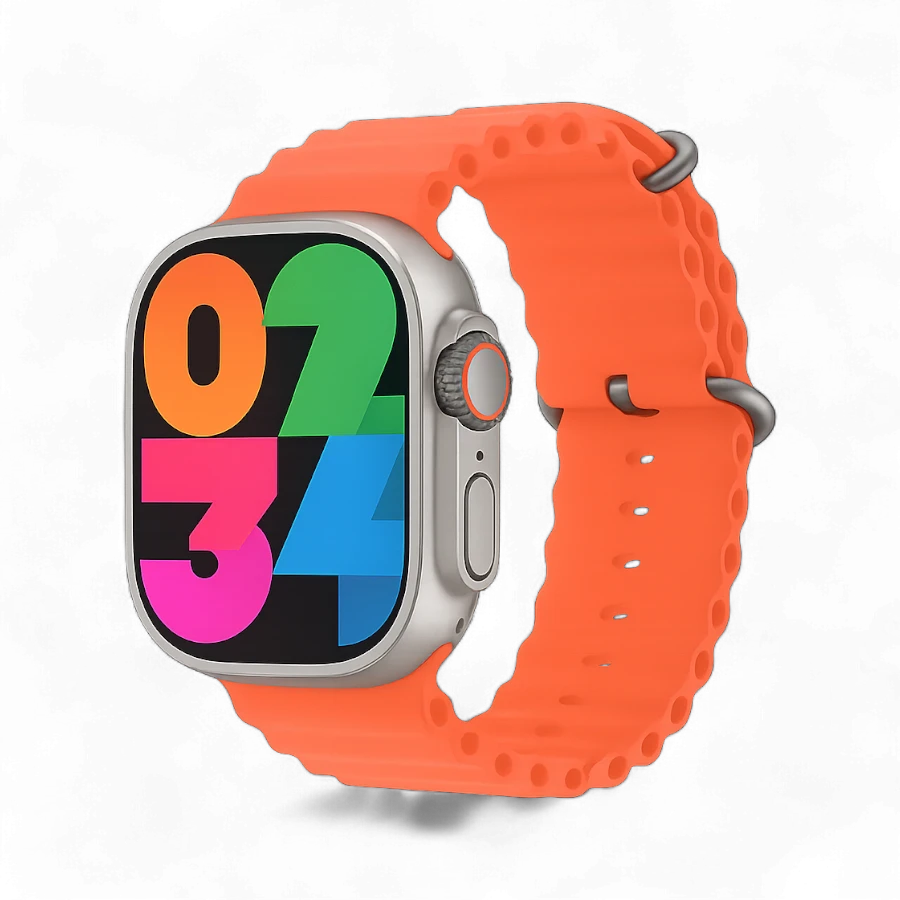 Ultra 2 MK-B800 Smart Watch (7+1 All-in-One Series) with 7 Interchangeable Straps & Chain Strap