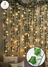 15ft Long Artificial Leaves Bail Fairy Lights String (Switch Operated) for Home, Office, Wedding, Function Decoration
