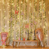 15ft Long Artificial Leaves Bail Fairy Lights String (Switch Operated) for Home, Office, Wedding, Function Decoration