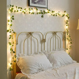 15ft Long Artificial Leaves Bail Fairy Lights String (Switch Operated) for Home, Office, Wedding, Function Decoration