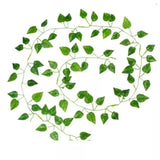7 Feet Length Money Plant Leaves Artificial Garland / ivy vine leaves bail perfect for Indoor and Outdoor Decoration