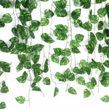 7 Feet Length Money Plant Leaves Artificial Garland / ivy vine leaves bail perfect for Indoor and Outdoor Decoration