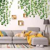 7 Feet Length Money Plant Leaves Artificial Garland / ivy vine leaves bail perfect for Indoor and Outdoor Decoration