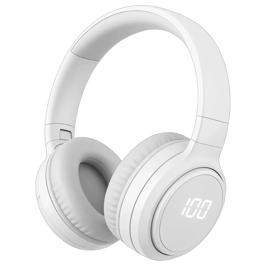 MSL-909 Wireless Stereo Headphones with Digital Display | Over-Ear Foldable Hi-Fi Audio