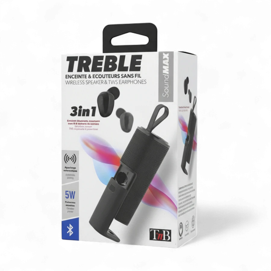 XECH Speaker Pods 3 In 1 — Wireless Bluetooth Speaker with TWS Earbuds & Power Bank