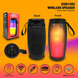 ZQS1202 Wireless Bluetooth Speaker – Super Bass Portable Speaker with LED Lights