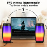 ZQS1202 Wireless Bluetooth Speaker – Super Bass Portable Speaker with LED Lights