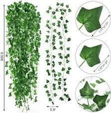 7 feet Artificial Green Leaves Bail  Natural Look for Decoration Artificial Ivy Vines